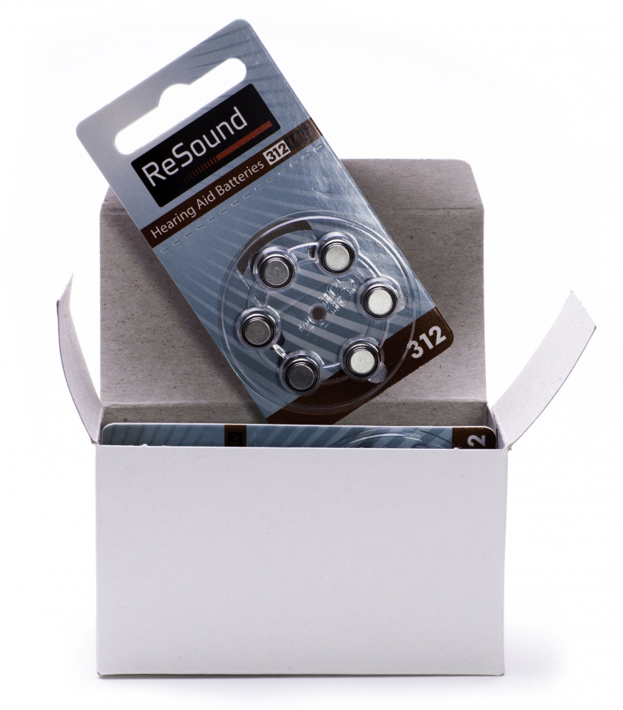 Air/zinc hearing aid batteries